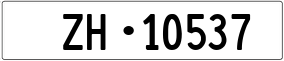Trailer License Plate